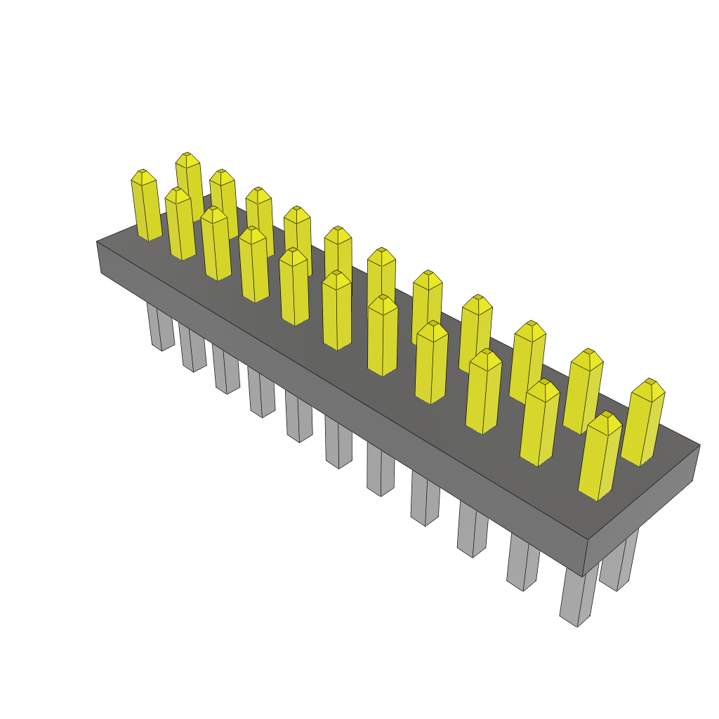 Samtec-FTS-111-03-L-D Connector Headers and PCB Receptacles Conn Unshrouded Header HDR 22 POS 1.27mm Solder ST Top Entry Thru-Hole Tube