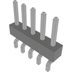 Conn Unshrouded Header HDR 5 POS 2mm Solder RA Side Entry SMD Tube