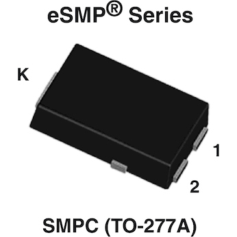 Vishay-VS-6ESH02-M3/87A Gleichrichter Diode Switching 200V 6A 3-Pin(2+Tab) SMPC T/R