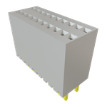 Conn Socket Strip SKT 20 POS 1.27mm Solder ST Top Entry Thru-Hole Tube