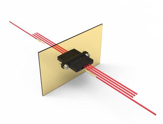 Littelfuse-C115376-0002 Custodia filo connettore dedicato Conn Housing 4 POS 2.74mm ST Panel Mount Black