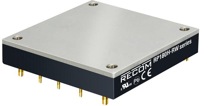 RECOM Power-RP180H-4812SRW/P DC/DC-Wandler und Spannungsreglermodul Module DC-DC 48VIN 1-OUT 12V 13A 156W 9-Pin Half-Brick Tray