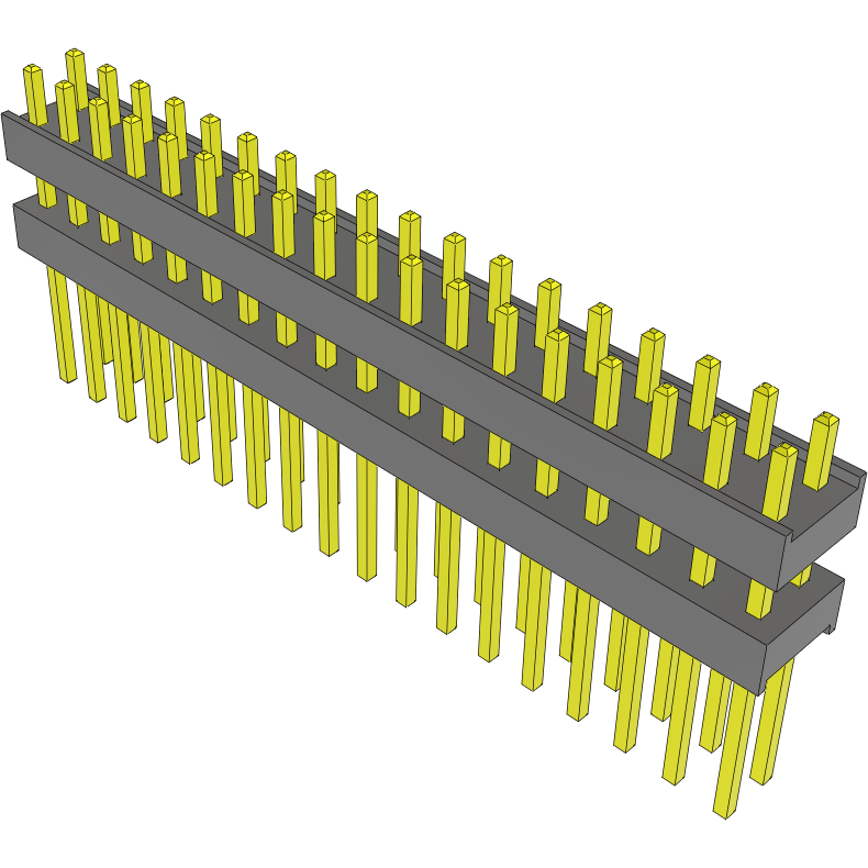Samtec-EW-18-09-L-D-300 Steckverbinderleisten und Leiterplattenbuchsen Conn Board Stacker HDR 36 POS 2.54mm Solder ST Top Entry Thru-Hole Bulk