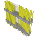 Conn Board Stacker HDR 50 POS 1.27mm Solder ST Thru-Hole Tube