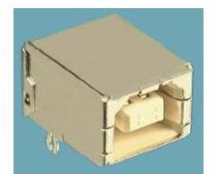 Amphenol Communications Solutions-61729-1011RLF Connector USB USB 2.0, Input Output Connectors, Receptacle, Type B, Standard, Right Angle, Through Hole, Single Decks, 4 Positions