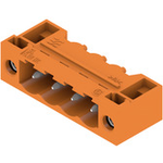 Conn Shrouded Header HDR 4 POS 5.08mm Solder RA Thru-Hole Box