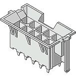 Molex-44474-1811 Steckverbinderleisten und Leiterplattenbuchsen Conn Wire to Board HDR 18 POS 4.2mm Solder ST Top Entry Thru-Hole Mini-Fit HCS Tray
