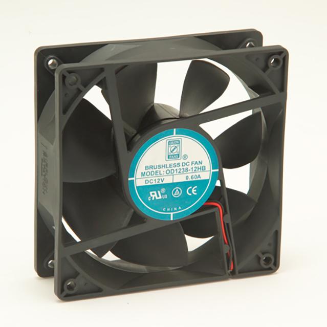 ORION FANS-OD1238-12HSS Blowers and Fans DC Fan Sleeve Bearing 12V 0.5A 4.7W 2800RPM 105CFM 47dB Flange Mount