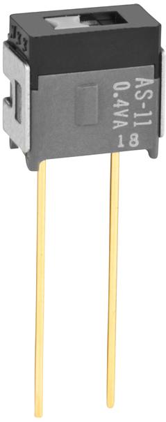 NKK Switches-AS11BH Interruttore a slitta Switch Slide ON None OFF SPST Flush Slide 0.1A 28VAC 28VDC 0.4VA 50000Cycles PC Pins Bracket Mount/Through Hole
