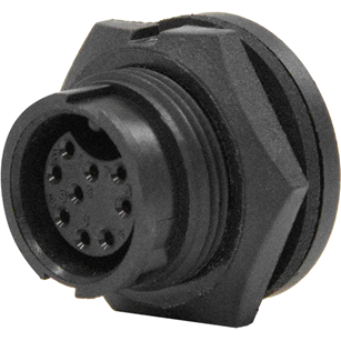 Switchcraft-W7881-9SG-300 Connector Circular Conn Circular SKT 9 POS Solder ST Panel Mount 9 Terminal 1 Port