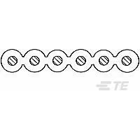 TE Connectivity-40WBY00007 Kabel, Flach Flat Cable 40Conductors 0.64mm 30AWG 152.4m Tinned Copper 1.5A 150VAC Reel