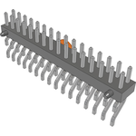 Conn Unshrouded Header HDR 32 POS 2mm Solder RA Side Entry SMD T/R