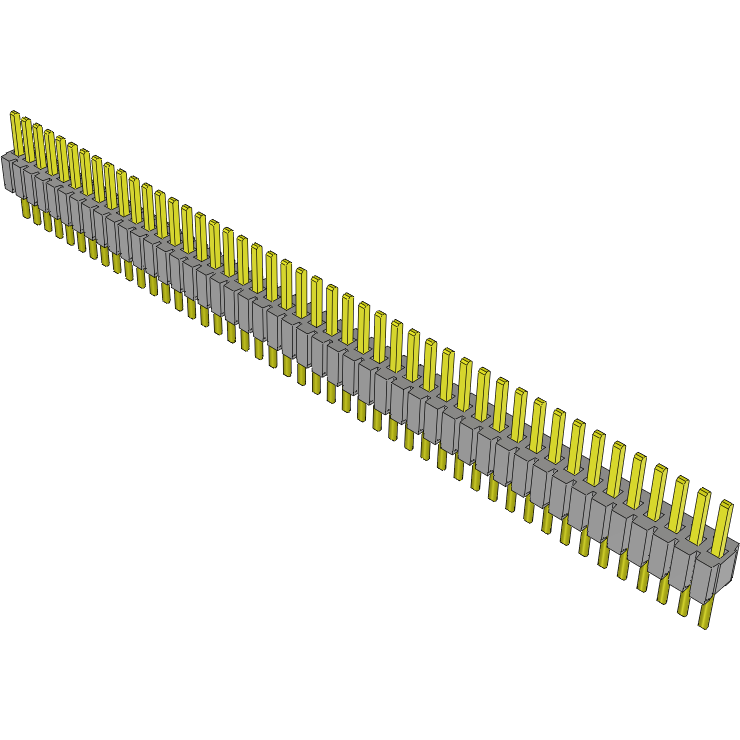 Samtec-MTMS-146-25-G-S-125 Steckverbinderleisten und Leiterplattenbuchsen Conn Unshrouded Header HDR 46 POS 1.27mm Solder ST Top Entry Thru-Hole Tube