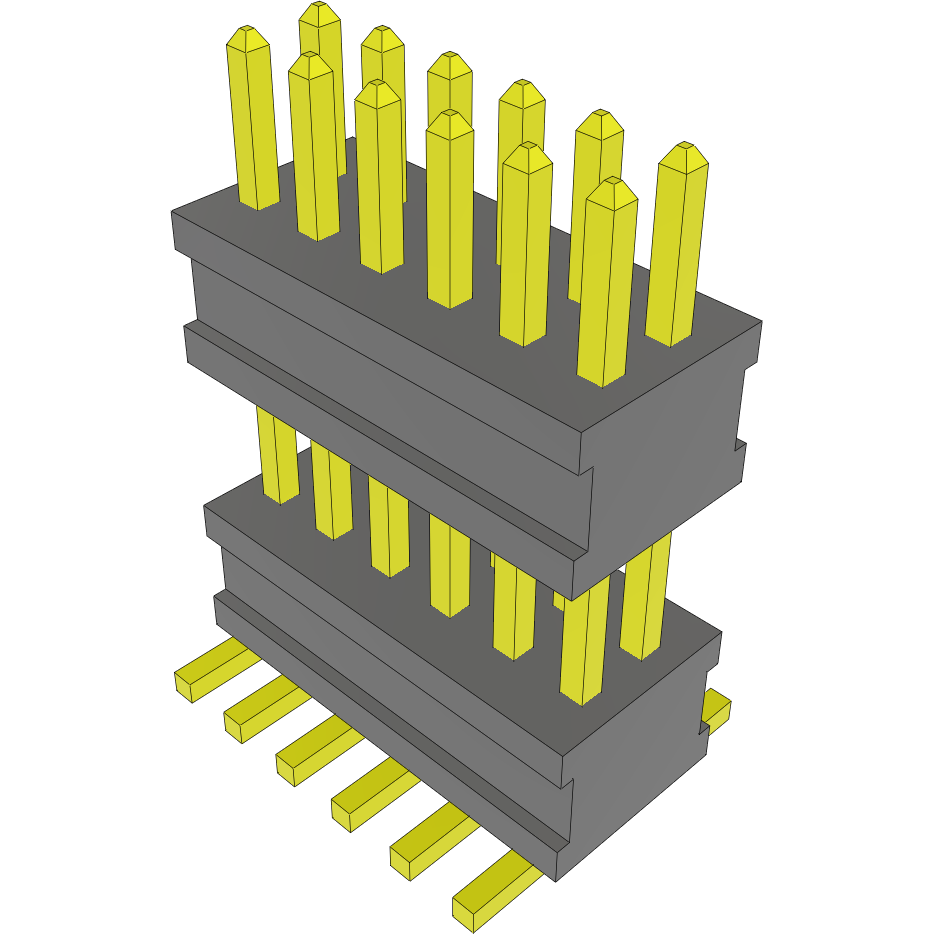 Samtec-FW-06-05-G-D-320-100 Steckverbinderleisten und Leiterplattenbuchsen Conn Board Stacker HDR 12 POS 1.27mm Solder ST Top Entry SMD FLEX STACK™ Tube