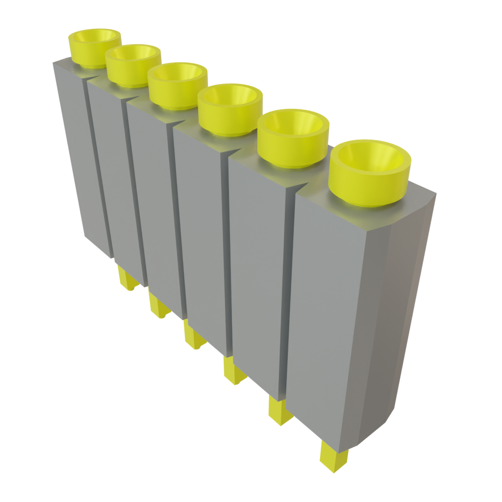 Samtec-ESS-106-G-03 Steckverbinderleisten und Leiterplattenbuchsen Conn Socket Strip SKT 6 POS 2.54mm Solder ST Top Entry Thru-Hole Bulk
