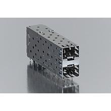 Molex-0754625001 Raccordement téléphone et télécom Conn SFP F 40 POS 0.8mm Press Fit RA Thru-Hole 40 Terminal 2 Port SFP Tray