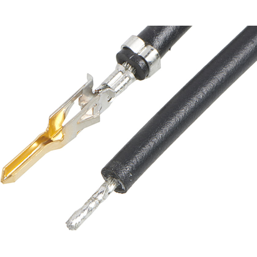 Molex-2153431201 Andere Kabelbaugruppen Cable Assembly UL 1015 0.075m 20AWG Crimp Terminal 1 POS M Crimp Bag