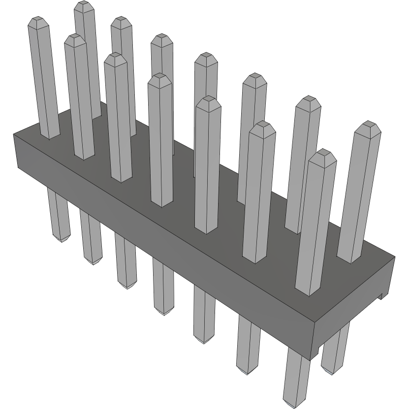 Samtec-MTMM-107-05-T-D-180 Steckverbinderleisten und Leiterplattenbuchsen Conn Unshrouded Header HDR 14 POS 2mm Solder ST Thru-Hole Bulk