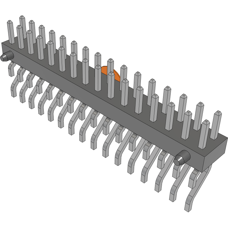 Samtec-MMT-116-01-T-DH-A-K-TR Embases de raccordement et réceptacles PCB Conn Unshrouded Header HDR 32 POS 2mm Solder RA Side Entry SMD T/R