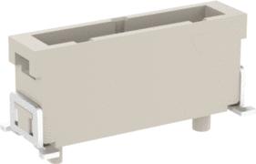 ERNI Electronics-109905 连接器插头及 PCB 插座 Conn Shrouded Header HDR 6 POS 2mm Solder ST SMD T/R