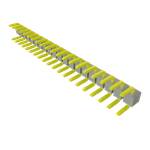 Conn Jumper M 20 POS 2.54mm Solder ST Thru-Hole Tube