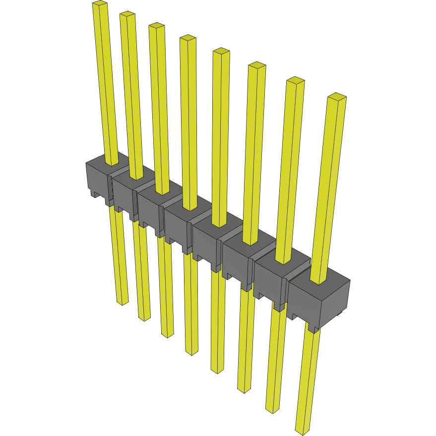 Samtec-MTSW-108-11-T-S-440 Steckverbinderleisten und Leiterplattenbuchsen Conn Unshrouded Header HDR 8 POS 2.54mm Solder ST Top Entry Thru-Hole Bulk
