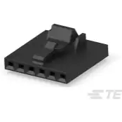 TE Connectivity-104257-5 分立接线罩连接器 Conn Housing RCP 6 POS 2.54mm Crimp ST Cable Mount Black Bag