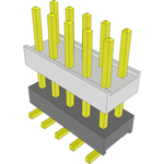 Conn Board Stacker HDR 10 POS 2.54mm Solder ST Top Entry SMD Tube