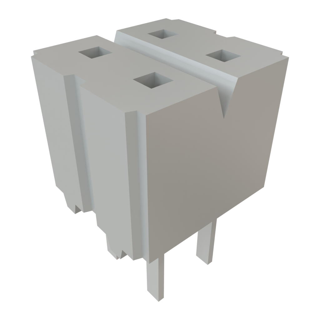 Samtec-CES-102-01-L-D Steckverbinderleisten und Leiterplattenbuchsen Conn Socket Strip SKT 4 POS 2.54mm Solder ST Top Entry Thru-Hole Bulk