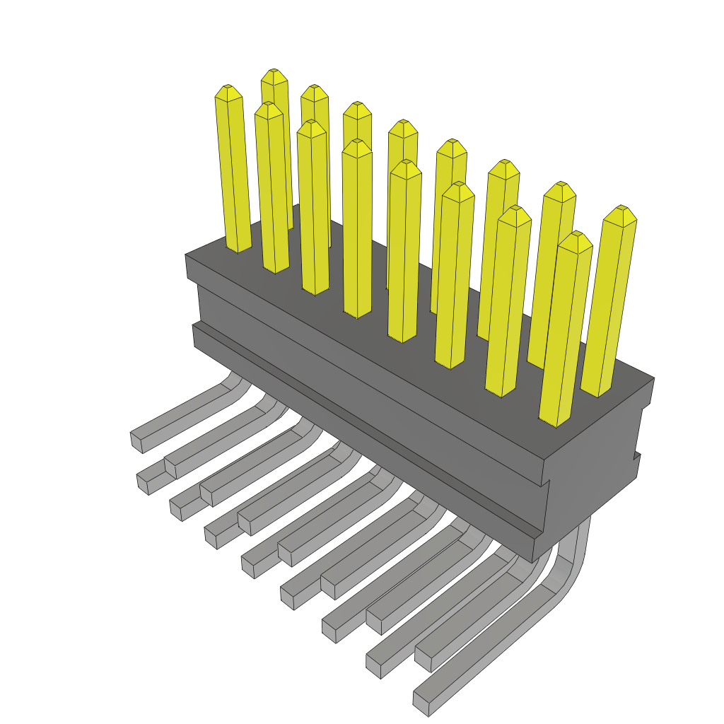 Samtec-FTSH-108-04-F-D-RA Connector Headers and PCB Receptacles Conn Unshrouded Header HDR 16 POS 1.27mm Solder RA Side Entry Thru-Hole Tube