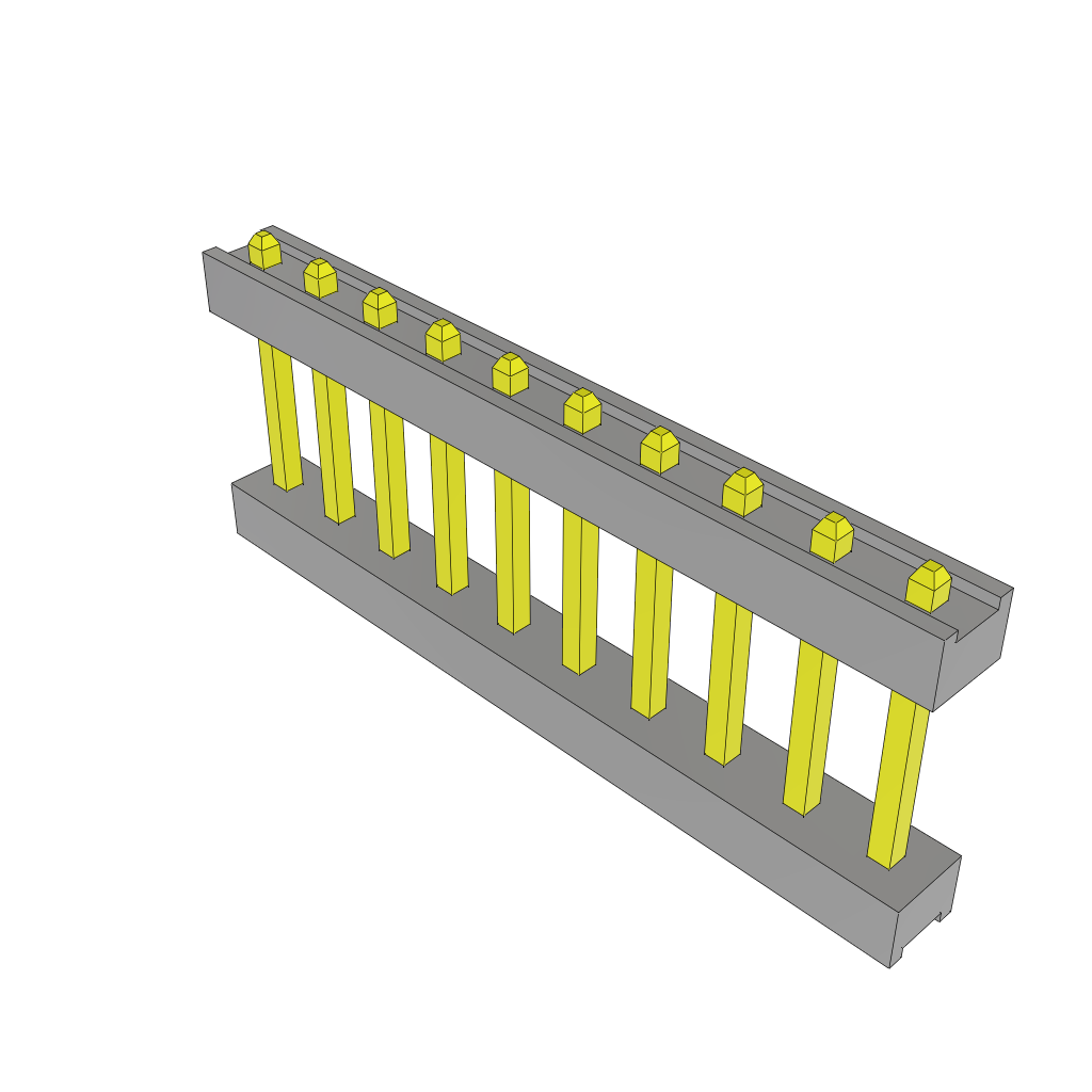 Samtec-TW-10-01-L-S-128-073 Steckverbinderleisten und Leiterplattenbuchsen Conn Board Stacker HDR 10 POS 2mm Solder ST Top Entry Thru-Hole Bulk