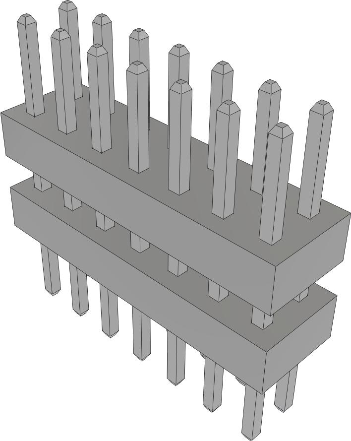 Samtec-TW-07-03-T-D-220-155 Steckverbinderleisten und Leiterplattenbuchsen Conn Board Stacker HDR 14 POS 2mm Solder ST Thru-Hole Bulk
