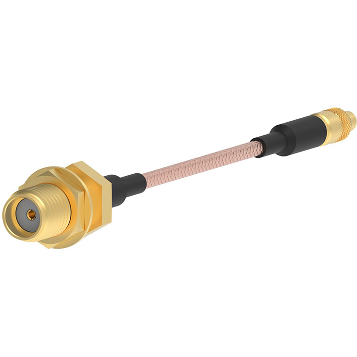 Molex-0897616800 Assemblaggio cavo coassiale Cable Assembly RG178 0.152m SMA to MMCX F-PL Bag