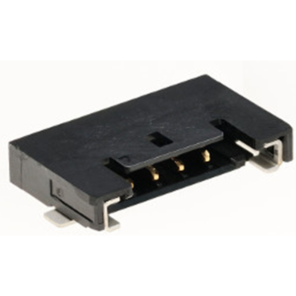 Molex-5037630491 连接器插头及 PCB 插座 Conn Shrouded Header (4 Sides) HDR 4 POS 1mm Solder RA Side Entry SMD Pico-Lock T/R
