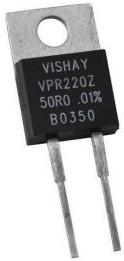Vishay Precision Group-Y162210R0000B19L Foro singolo fissato al resistore Res Metal Foil 10 Ohm 0.1% 1.5W/8W ±0.2ppm/°C TO-220 RDL Bulk