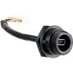 Bulgin Components PLC-PX0443 Andere Kabelbaugruppen The 400 Series Buccaneer are Mini-USB cable assemblies and panel mount receptacles sealed to IP66, IP67, IP68 and IP69K ratings when mated