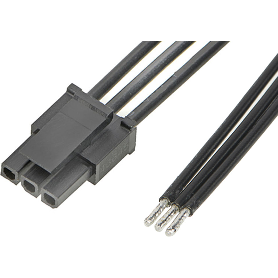 Molex-2147511033 Andere Kabelbaugruppen Cable Assembly UL 10002 0.6m 18AWG Wire to Board 3 POS F Crimp Bag