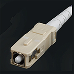 Tight-Jacketed Cable SC Connector, Singlemode, APC, Green Housing, Straight Boot, Simplex Cable, Diameter 2.00mm