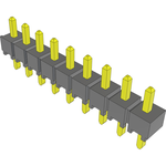 Conn Unshrouded Header HDR 9 POS 2.54mm Solder ST Top Entry Thru-Hole Bulk