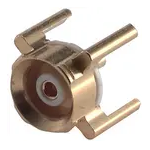 HUBER+SUHNER-23001787 RF-Steckverbinder Conn MMBX 0Hz to 12.4GHz 50Ohm Solder ST Thru-Hole F Gold Over Nickel Phosphorus/Gold T/R