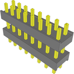 Conn Board Stacker HDR 16 POS 2.54mm Solder ST Top Entry Thru-Hole Bulk