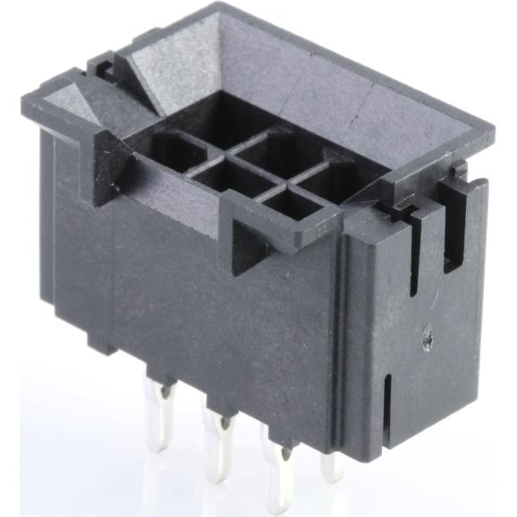 Molex-43879-0023 Connector Headers and PCB Receptacles Conn Wire to Board HDR 6 POS 4.2mm Press Fit ST Top Entry Thru-Hole Mini-Fit BMI Tray
