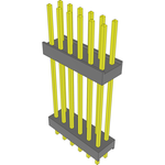 Conn Board Stacker HDR 12 POS 2.54mm Solder ST Top Entry Thru-Hole Bulk
