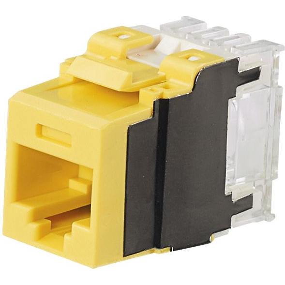 Panduit-NK6X88MYL Raccordement téléphone et télécom Conn RJ-45 F 8 POS IDT ST Cable Mount 8 Terminal 1 Port Cat 6a