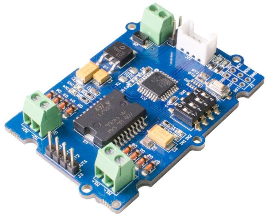 Seeed Technology Co.,Ltd-105020001 Kit e schede di sviluppo gestione della potenza ATMEGA8L/L298 Motion Motor Control 5V Output Grove Board