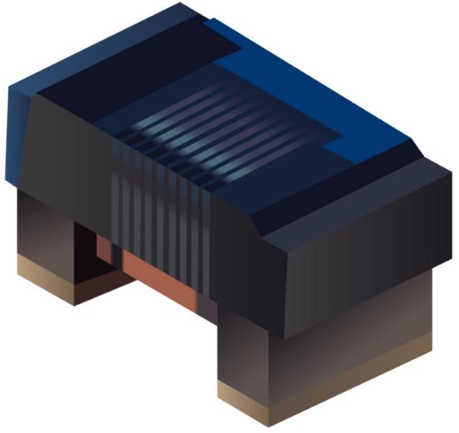 Bourns-CWF1610-3R3K Montaggio superficie induttore Inductor Chip Wirewound 3.3uH 10% 7.9MHz 16Q-Factor Ferrite 0.5A 0.7Ohm DCR 0603 T/R