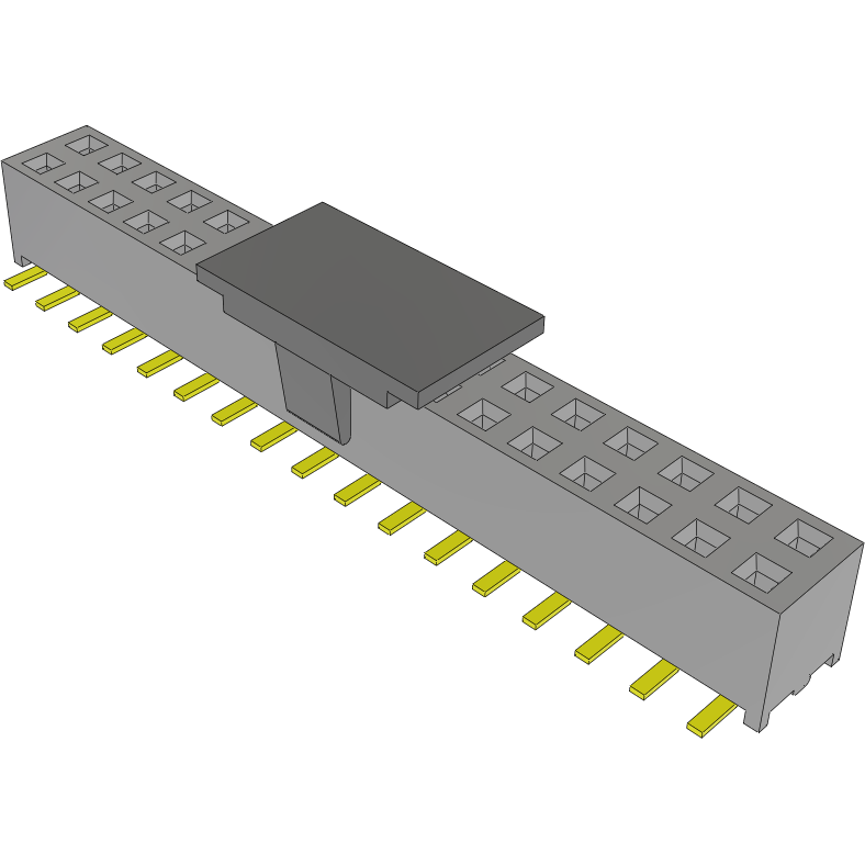 Samtec-MMS-117-02-L-DV-P Steckverbinderleisten und Leiterplattenbuchsen Conn Socket Strip SKT 34 POS 2mm Solder ST Top Entry SMD Tube