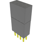 Conn Elevated Socket SKT 8 POS 2.54mm Solder ST Top Entry Thru-Hole Bulk