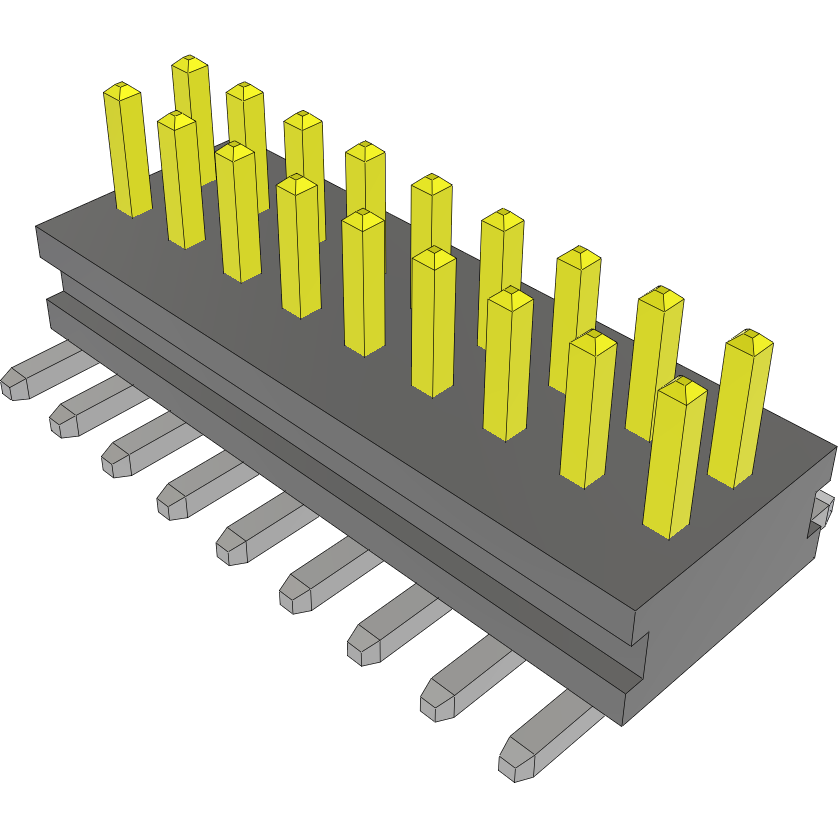 Samtec-FTMH-109-03-F-DV Steckverbinderleisten und Leiterplattenbuchsen Conn Unshrouded Header HDR 18 POS 1mm Solder ST Top Entry SMD Tube
