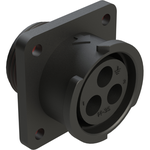 Conn Circular SKT 3 POS Crimp ST Flange Mount 3 Terminal 1 Port Bag